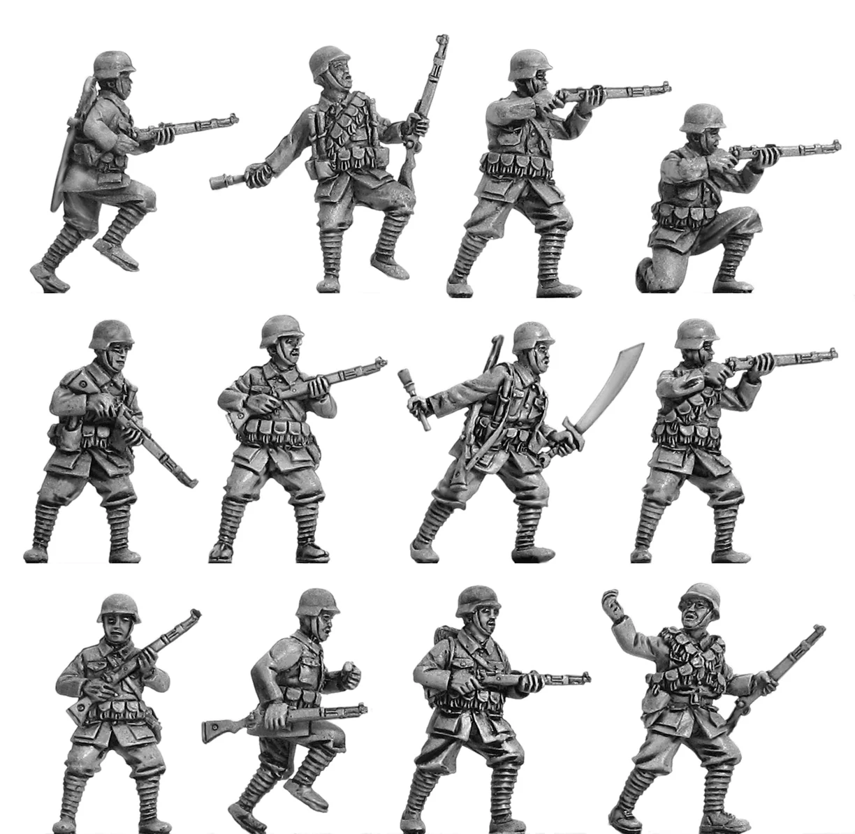 Chinese Rifleman in German Helmet (28mm)