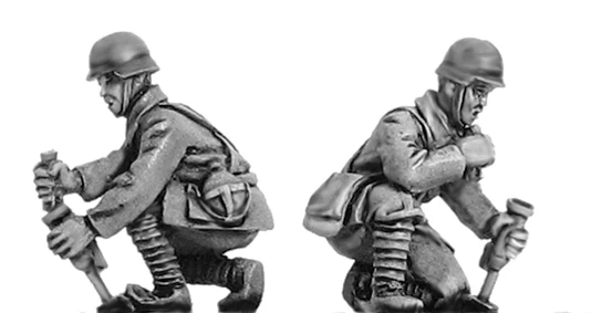 Chinese rifleman with grenade discharger in German Helmet (28mm)