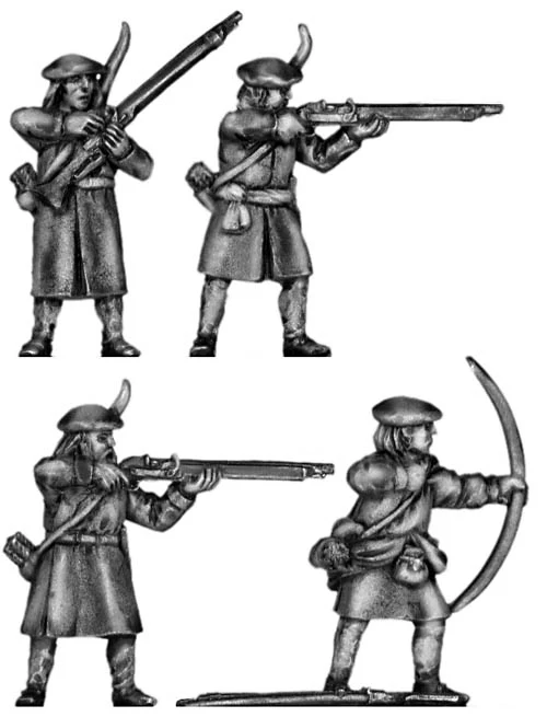 17th Century Scottish Musketeer with bow (28mm)