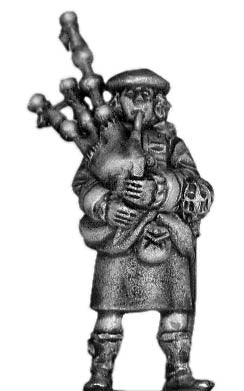 17th Century Scottish piper (28mm)