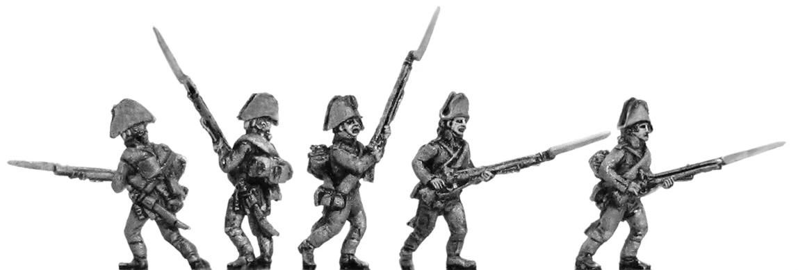 Musketeers Bicorne, advancing (18mm)