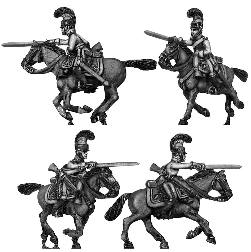 1812 Kürrassier-Regiment von Zastrow trooper charging (28mm)