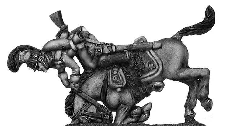 1812 Saxon Garde du Corps casualty figure (28mm)