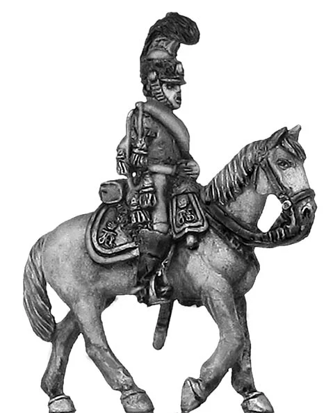 1812 Saxon Garde du Corps trumpeter, trumpet in hand (28mm)
