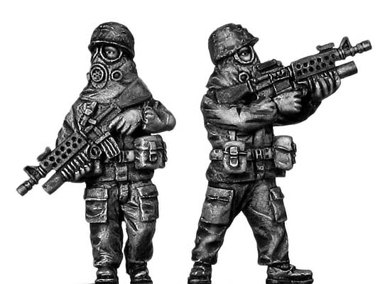 1960-80s US MOPP gear squad in helmet (28mm) - Image 3