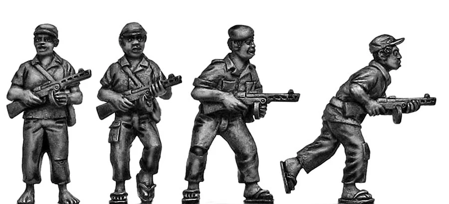 1970s ZANLA guerrilla with Ppsh41 SMG (28mm)