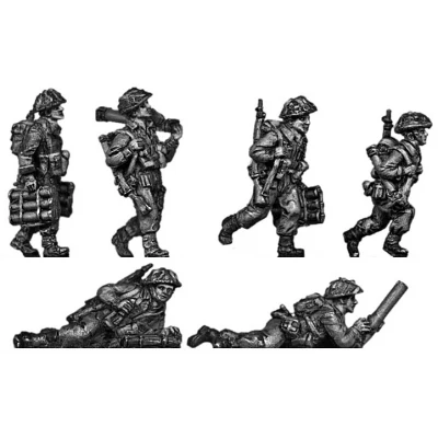 2-inch mortar teams moving and firing (20mm)
