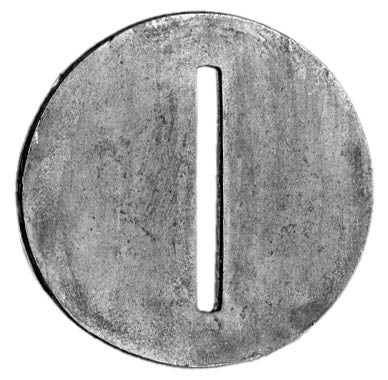 30mm dia. round, slotted, plain (28mm)