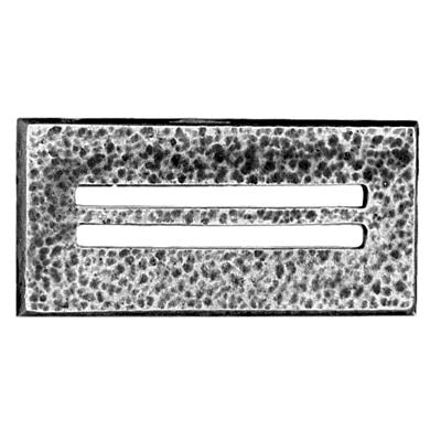 48mm x 23mm, double slotted, textured (28mm)