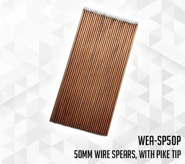 50mm Wire Spears, with pike tip (x30)