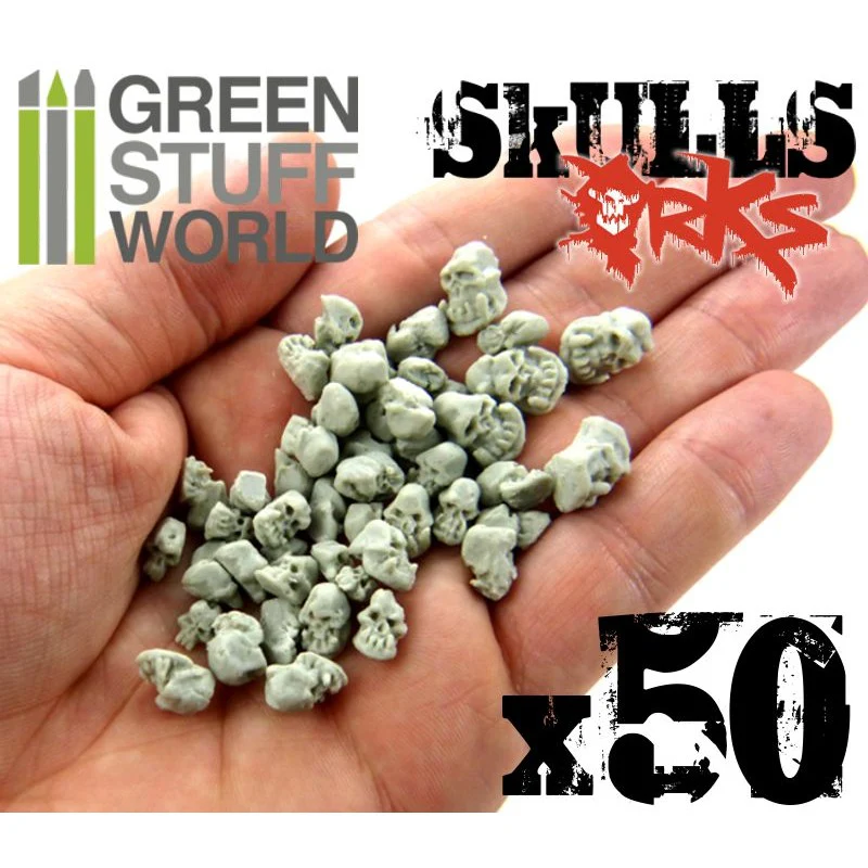 50x Resin ORK Skulls - Image 3