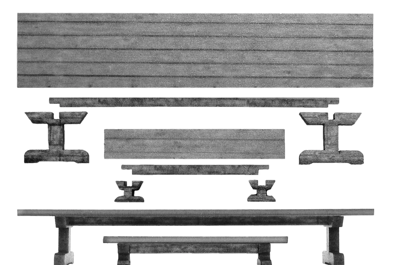 Additional 6 benches and 3 tables - MDF (28mm)