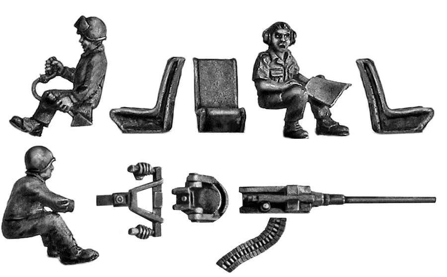 Alouette K Car helicopter crew (28mm)