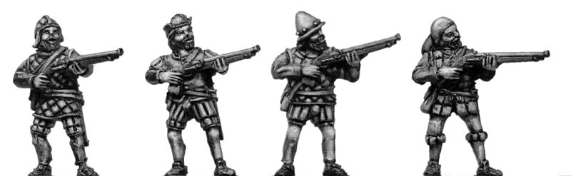 Arquebusier, firing (28mm)