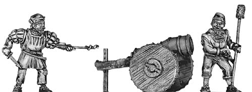 Artillery piece and crew (28mm)