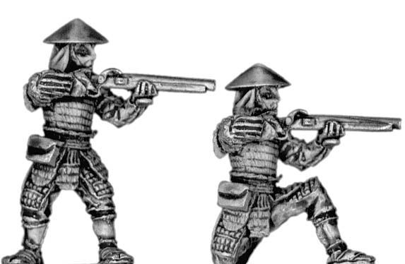 Ashigaru with arquebus (28mm)