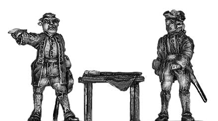 Austrian dismounted General Staff (18mm)