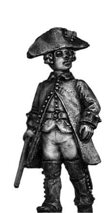 Austrian officer, marching, bicorne (28mm)