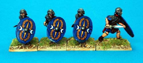 Auxiliaries Advancing with Gladius (28mm)