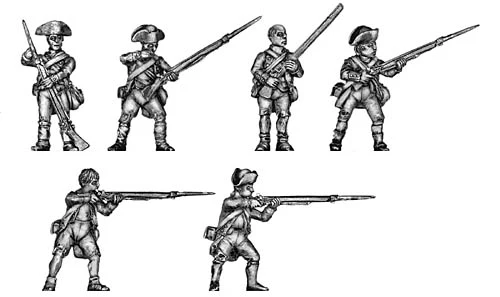 AWI "Ragged" Continental Infantry firing line (28mm)