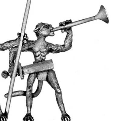 Bastet cat woman warrior musician (28mm)