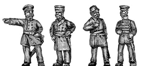 British Dismounted Officers and ADCs (18mm)