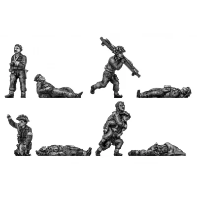 British medical orderlies and casualties (20mm)