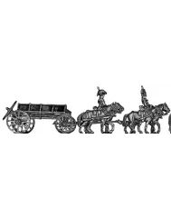 NEW - Caisson set - 4 horse, walking (18mm)