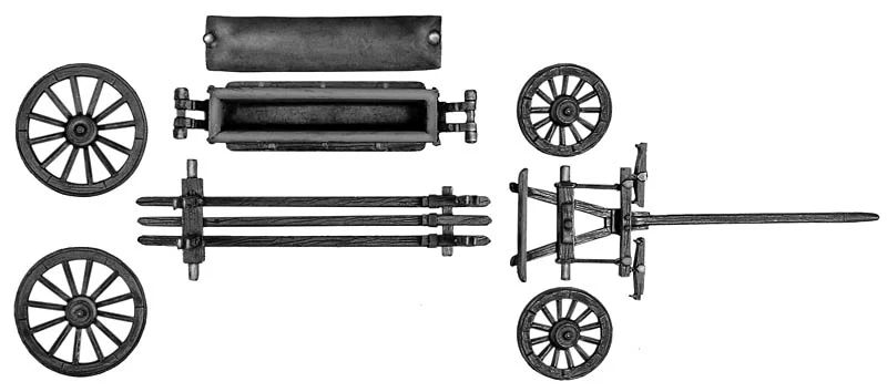 Caisson würtz wagon (no horses or crew) (28mm)