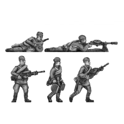 Caps, DP LMG crews moving and firing (20mm)