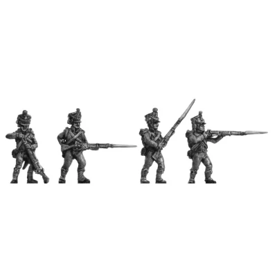 Chasseurs firing and loading (18mm)