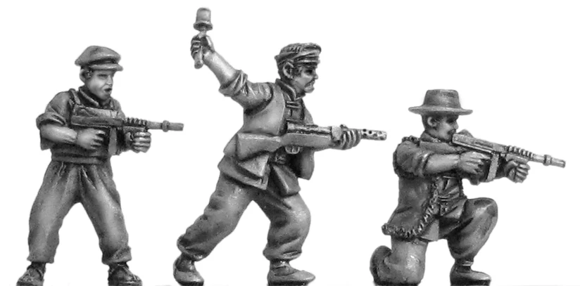 Chinese guerrilla with SMG (28mm)