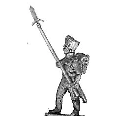Colour guard sergeant, with spontoons (18mm)