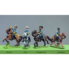 Confederate Generals - Lee, Longstreet, Jackson, Stuart (15mm) - Image 2