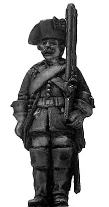 1756-63 Saxon Dragoon/Chevauleger dismounted at attention (28mm)