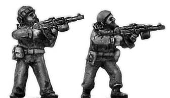 Chechen infantry firing AK-74 w underslung grenade launcher (15mm)