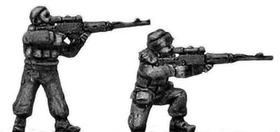 Chechen infantry firing SVD sniper rifle (15mm)