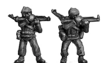 Russian MVD infantry, maska helmet, firing RPG-18 (15mm)