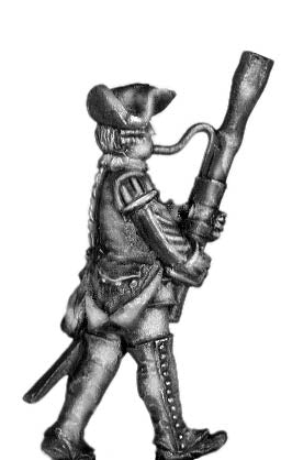 1756-63 Saxon Bassoonist, marching (28mm)