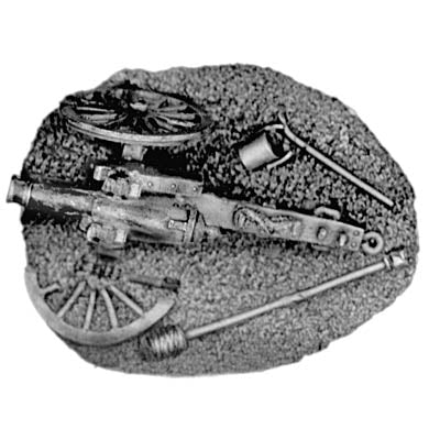 Damaged US Battery game marker (18mm)