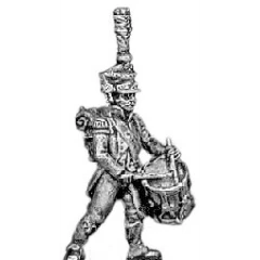 Drummer, shako and plume (18mm)