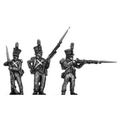 Dutch Line Infantry, centre company, firing and loading (18mm)