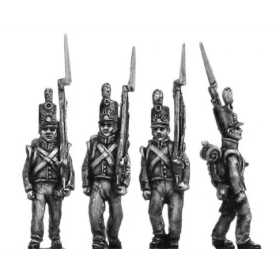 Dutch militia, flank, marching (18mm)