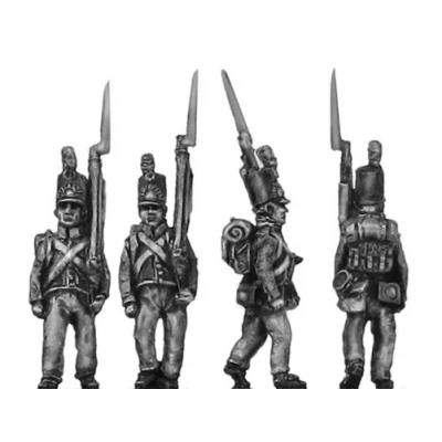 Dutch militia, marching (18mm)