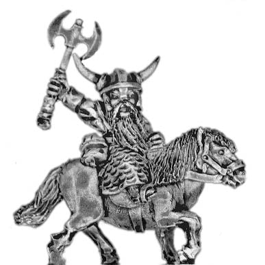 Dwarf lord, mounted (18mm)