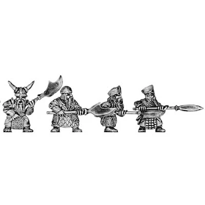 Dwarf with spear (18mm)