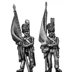 Ensign standing, colours uncased (18mm)