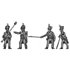 Foot artillery crew, firing (18mm)
