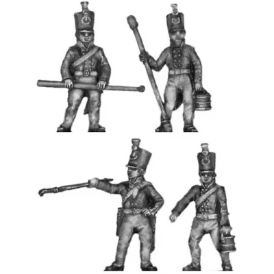 Foot artillery crewman, firing (18mm)
