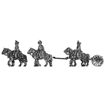 Foot artillery heavy limber team (18mm)